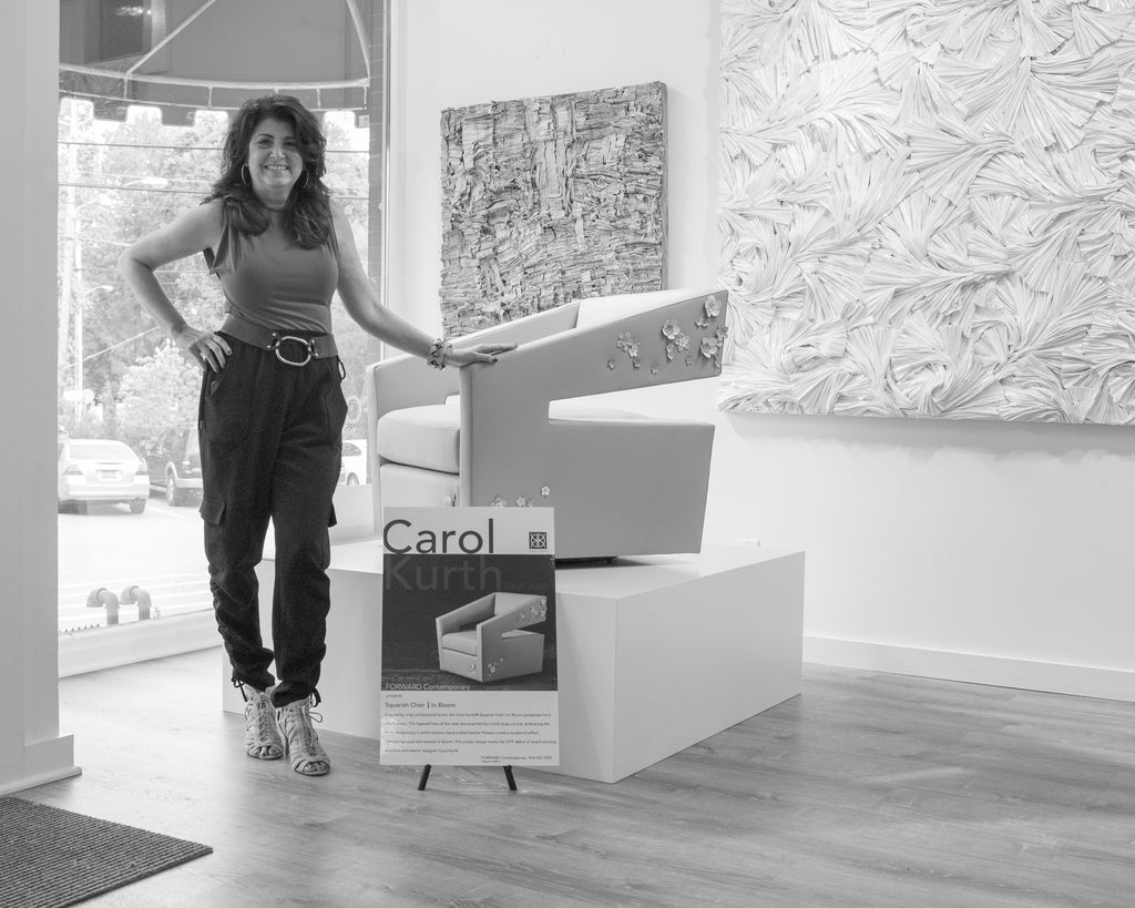 Carol Kurth Squarish Chair | In Bloom Debuts at Forward Contemporary