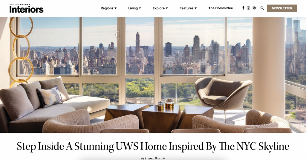 Modern Luxury features Carol Kurth Furniture